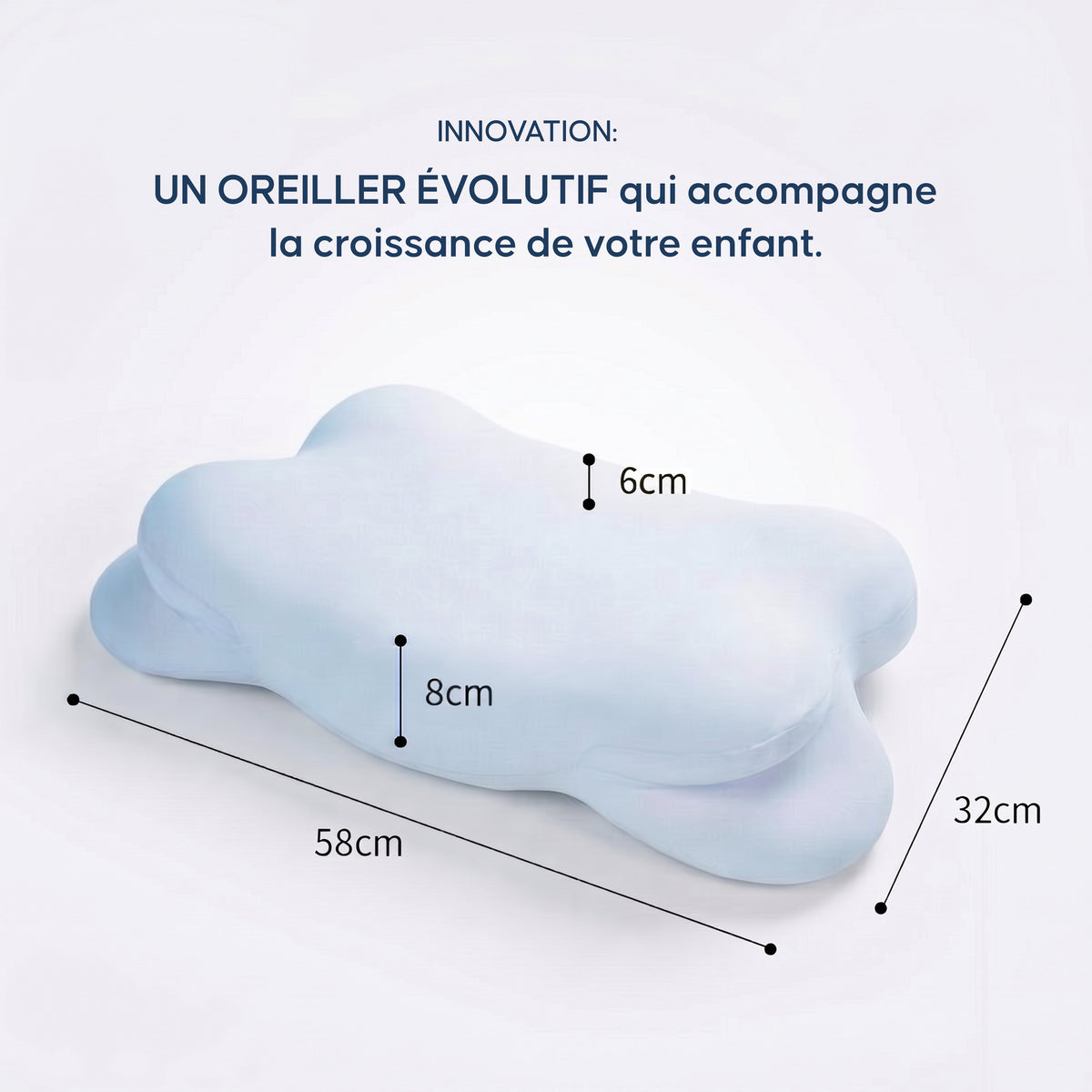 Oreiller Ergonomique Enfant (4-12 ans)