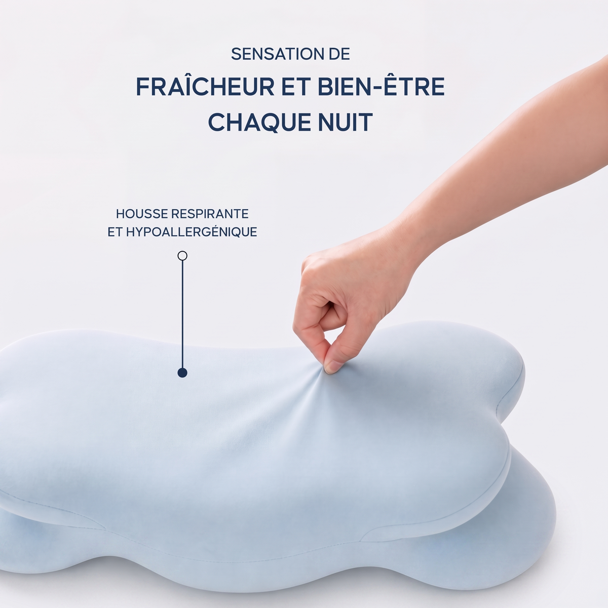 Oreiller Ergonomique Enfant (4-12 ans)