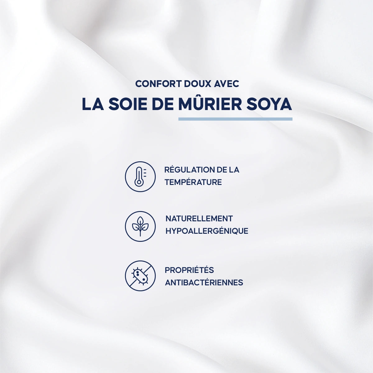 Draps en Soie Naturelle de Mûrier